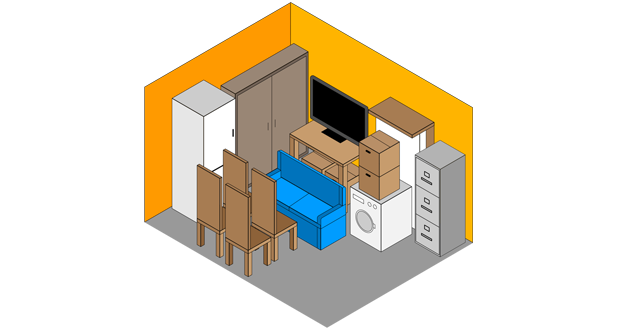 150 sq ft storage size guide