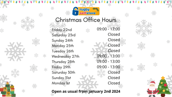 Christmas Office Hours 2023