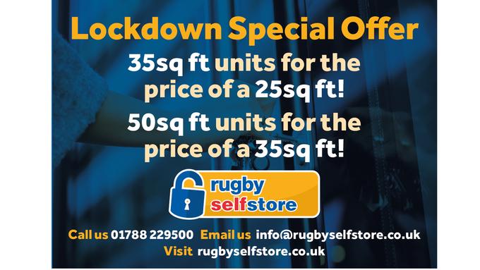 Special Lockdown Offer on storage units in Rugby