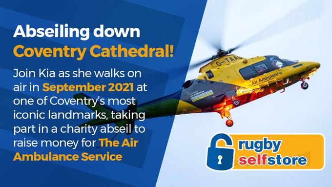 Kia to Abseil Down Coventry Cathedral to Raise Money for The Air Ambulance Service